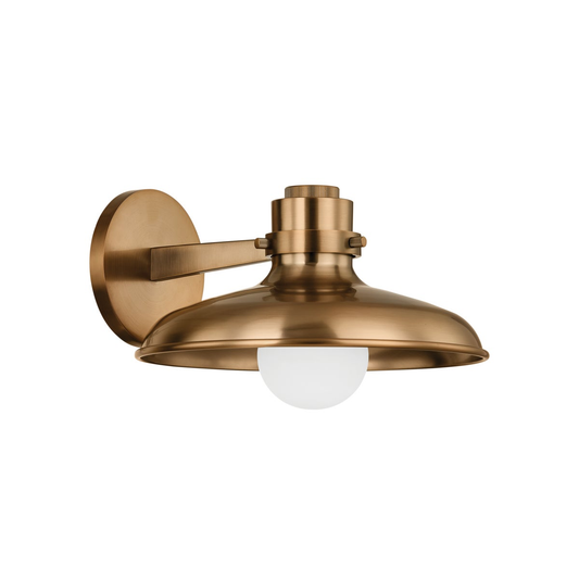 Troy Rainhill Wall Sconce Patina Brass