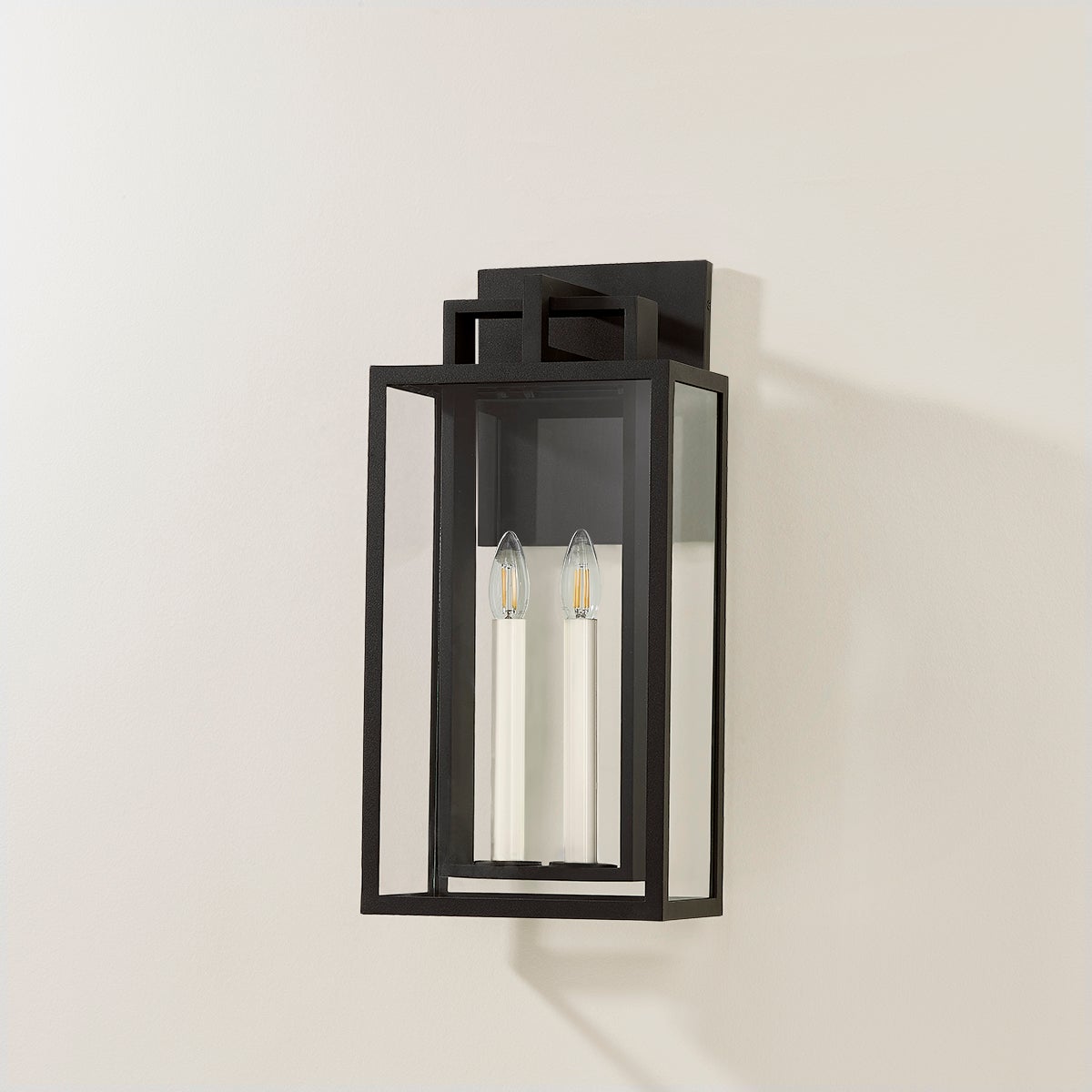 Troy Amire Outdoor Wall Sconce Textured Black Detail 2