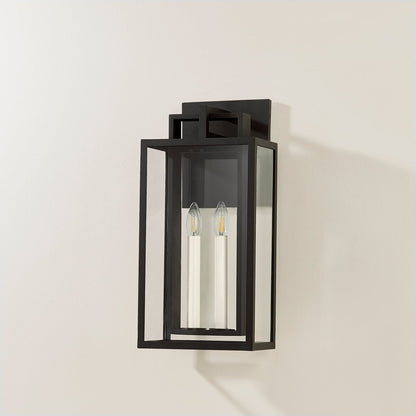 Troy Amire Outdoor Wall Sconce Textured Black Detail 2