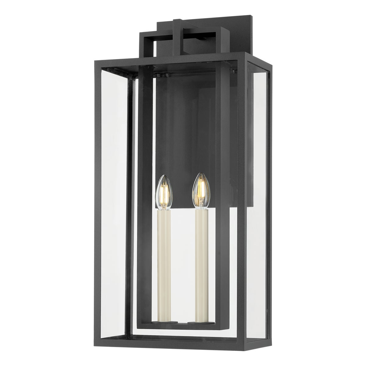 Troy Amire Outdoor Wall Sconce Textured Black