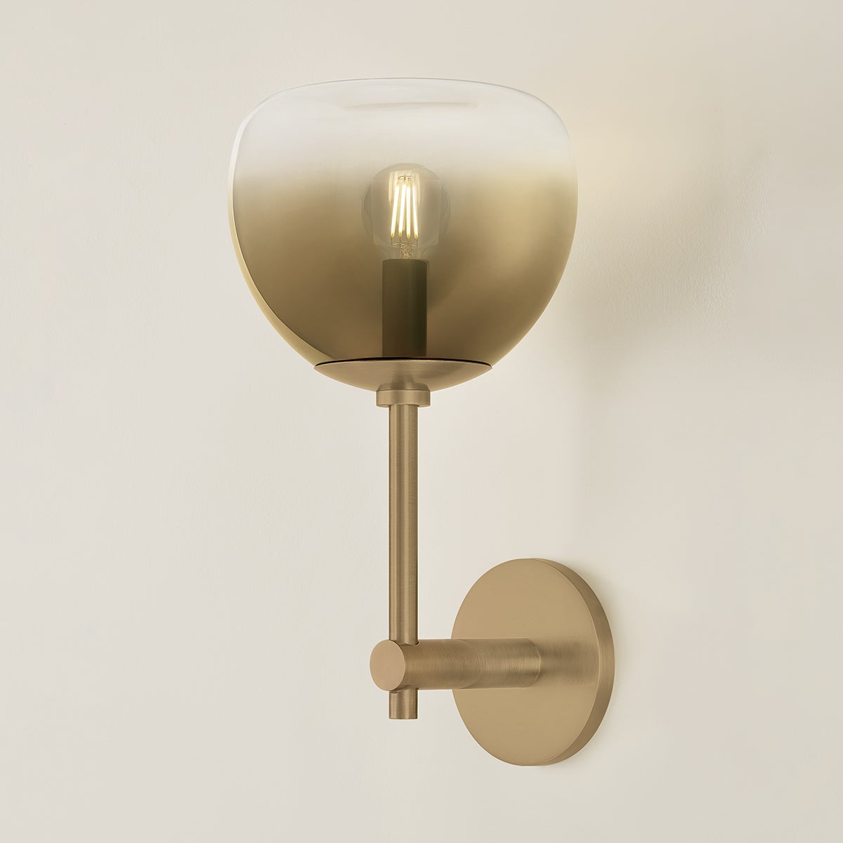 Troy August Wall Sconce Patina Brass Detail 2