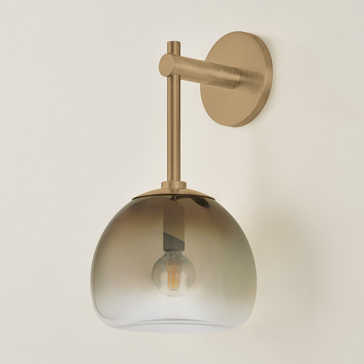 Troy August Wall Sconce Patina Brass Detail 3