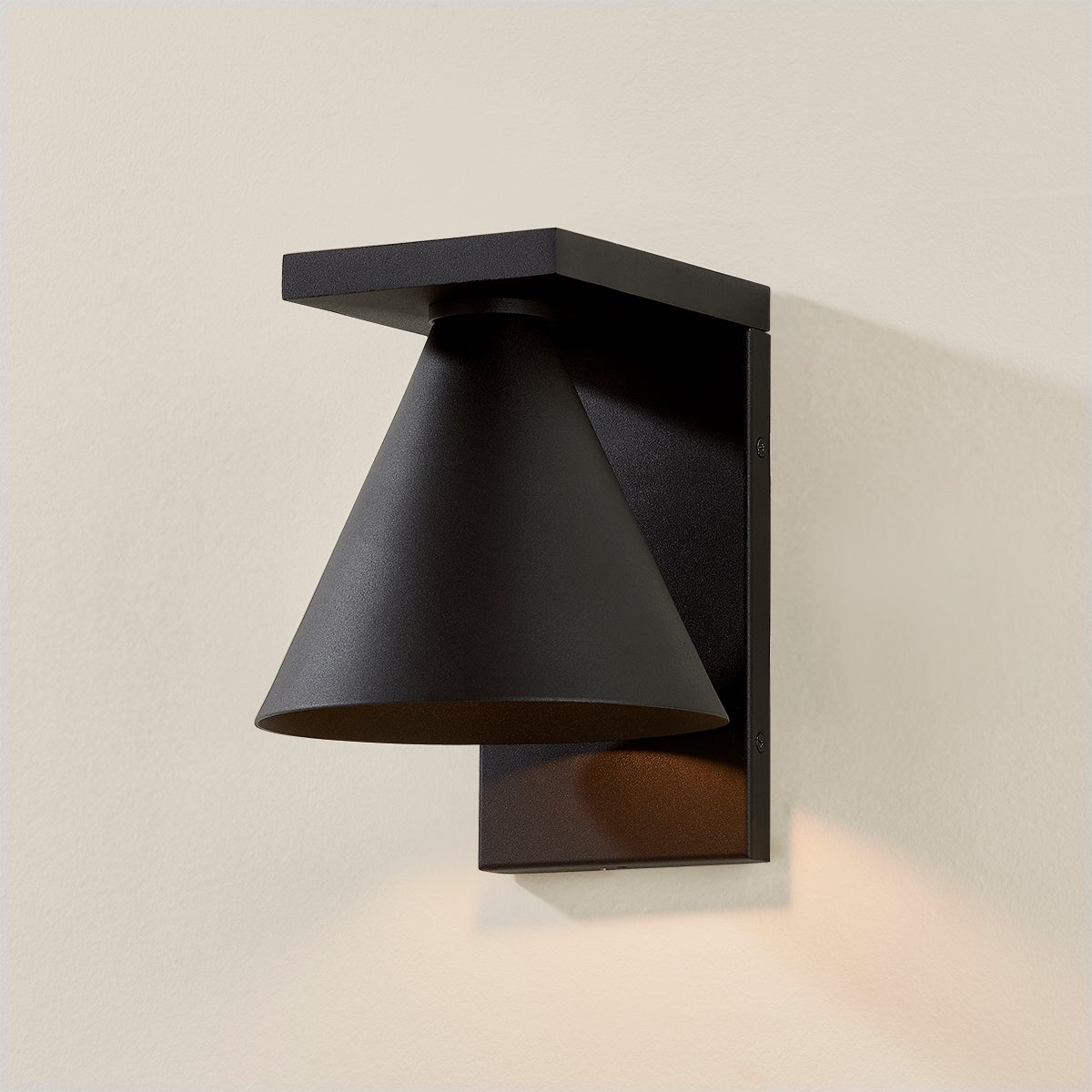 Troy Sean Outdoor Wall Sconce Textured Black Detail 1