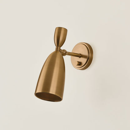 Troy Spade Wall Sconce Patina Brass Detail 3