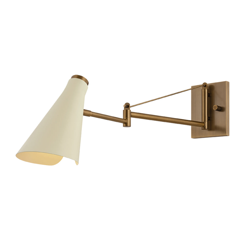 Troy Andersen Wall Sconce Patina Brass / Soft Sand