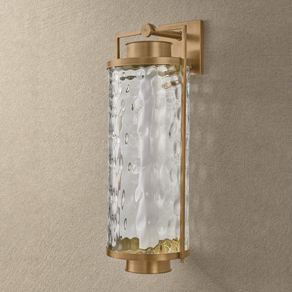 Troy Haddock Outdoor Wall Sconce Patina Brass Detail 1