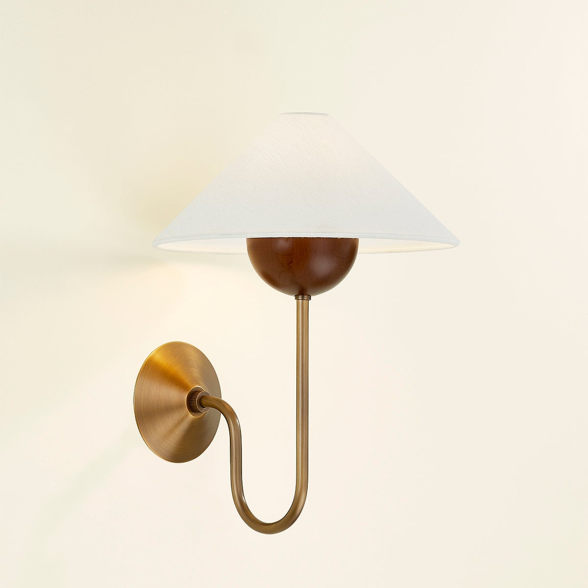 Troy Evan Wall Sconce Patina Brass Detail 1