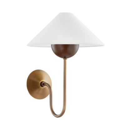 Troy Evan Wall Sconce Patina Brass