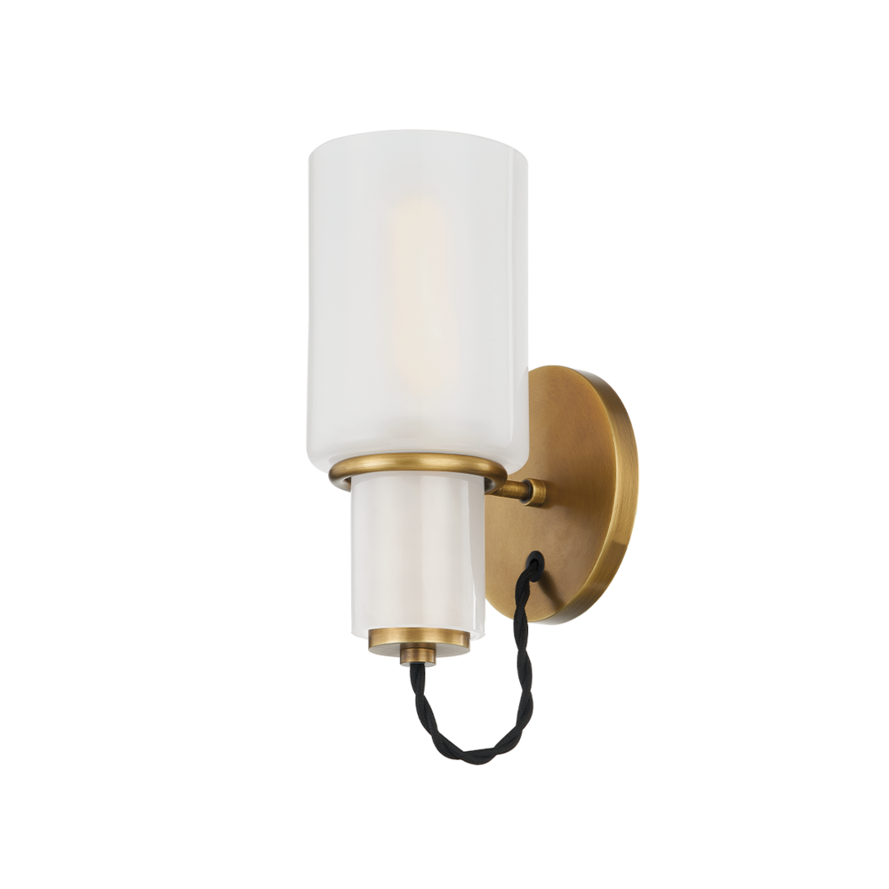Troy Lincoln Wall Sconce Patina Brass