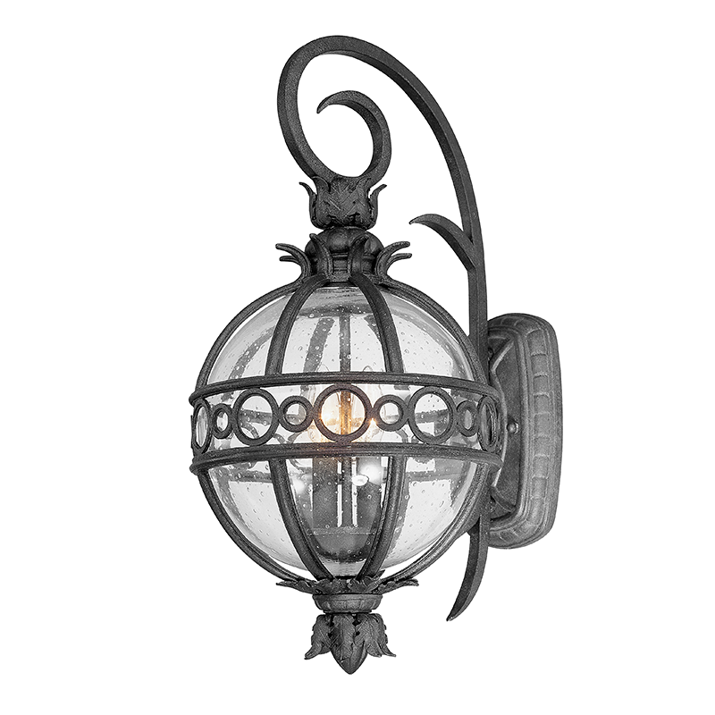 Troy Campanile Outdoor Wall Sconce French Iron