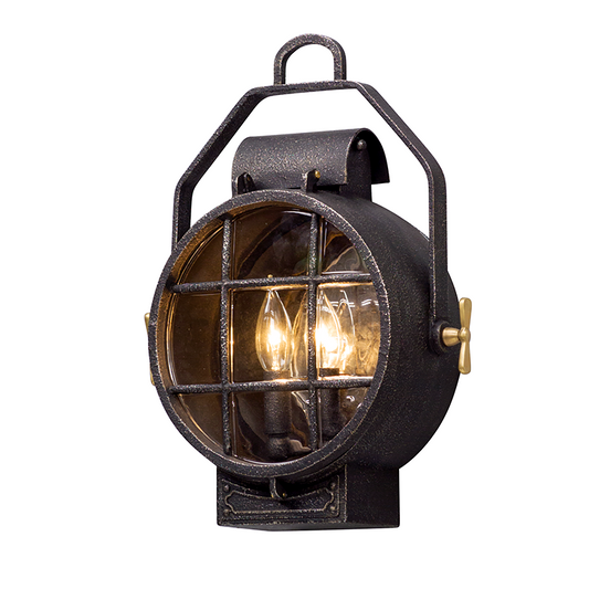 Troy Point Lookout Outdoor Wall Sconce Aged Pewter