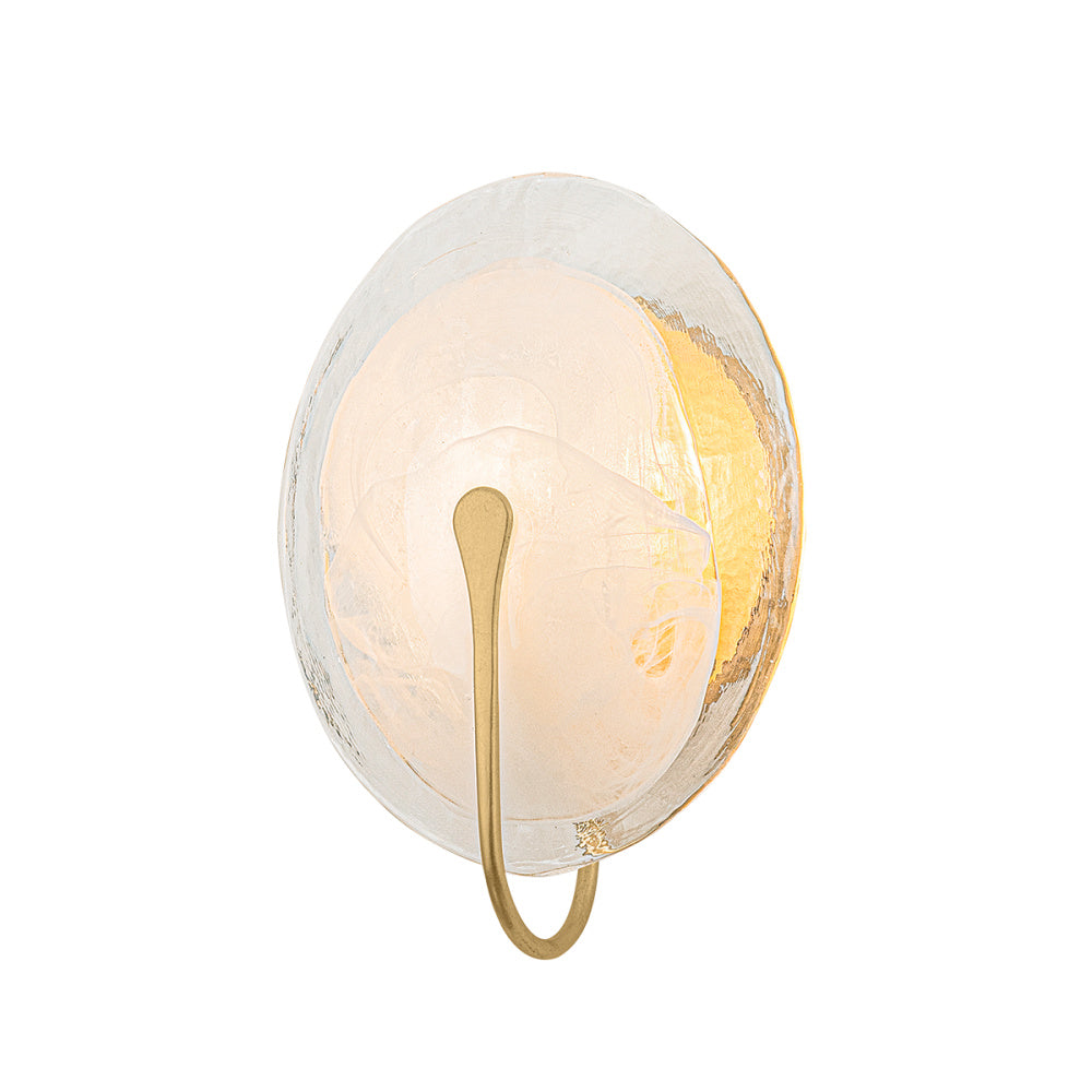 Troy Valley Wall Sconce Vintage Gold Leaf
