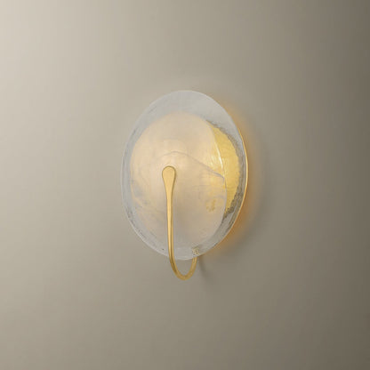 Troy Valley Wall Sconce Vintage Gold Leaf Detail 3