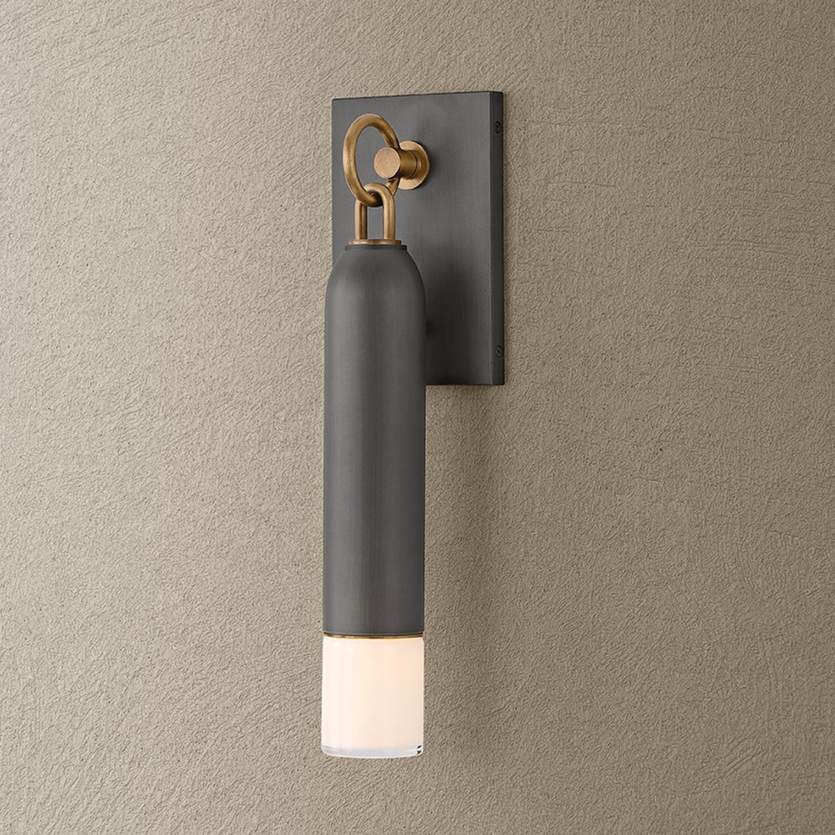 Troy Osprey Outdoor Wall Sconce Patina Brass / Graphite Detail 2
