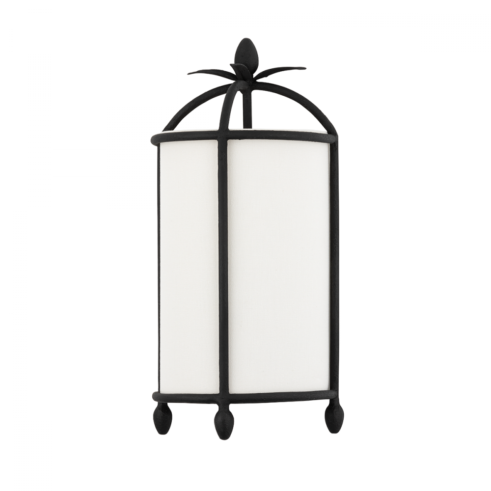Troy Brooks Wall Sconce Black Iron