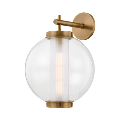 Troy Marco Outdoor Wall Sconce Patina Brass