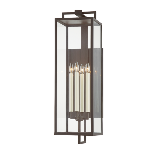 Troy Beckham Outdoor Wall Sconce Textured Bronze