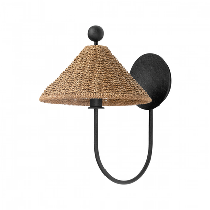 Troy Layton Wall Sconce Black Iron