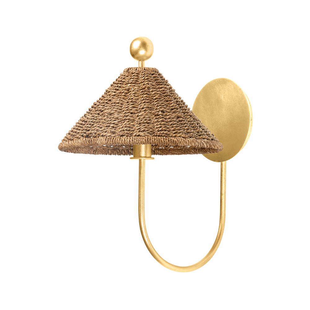 Troy Layton Wall Sconce Vintage Gold Leaf