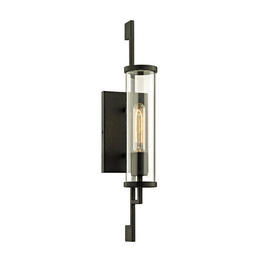 Troy Park Slope Outdoor Wall Sconce Forged Iron