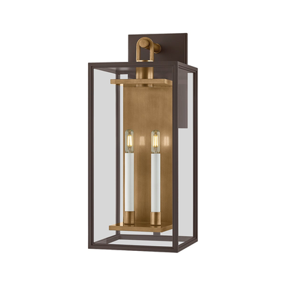 Troy Arnold Outdoor Wall Sconce Patina Brass / Textured Bronze