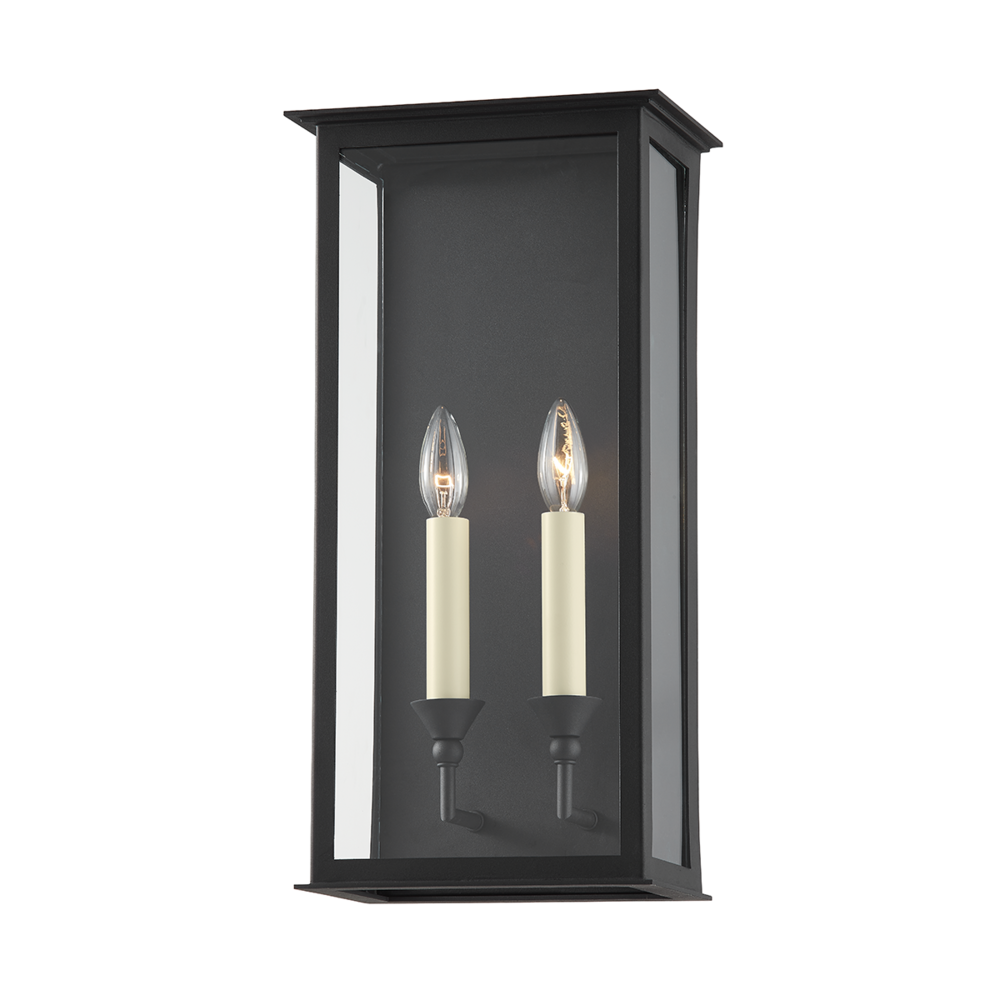 Troy Chauncey Outdoor Wall Sconce Textured Black