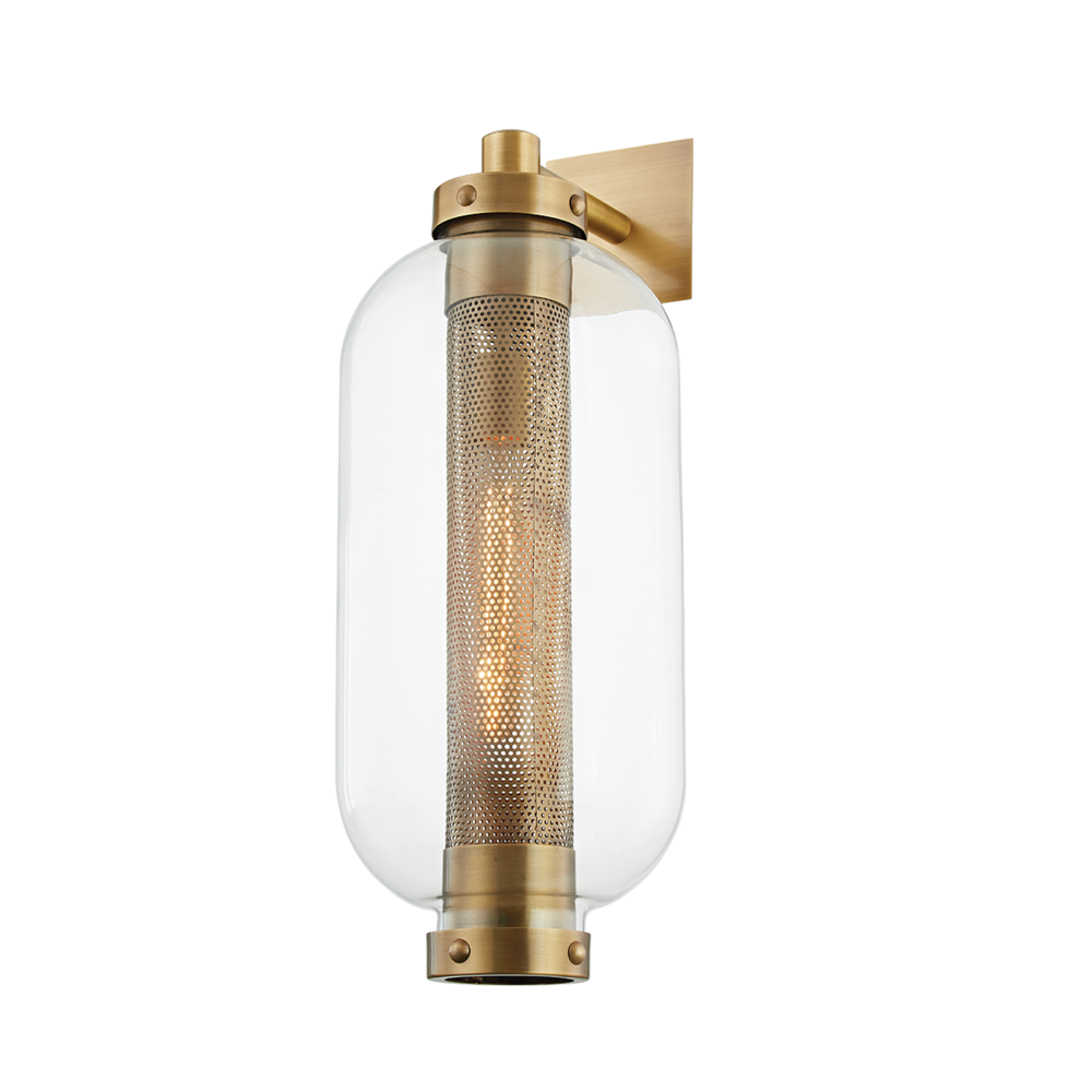 Troy Atwater Outdoor Wall Sconce Patina Brass