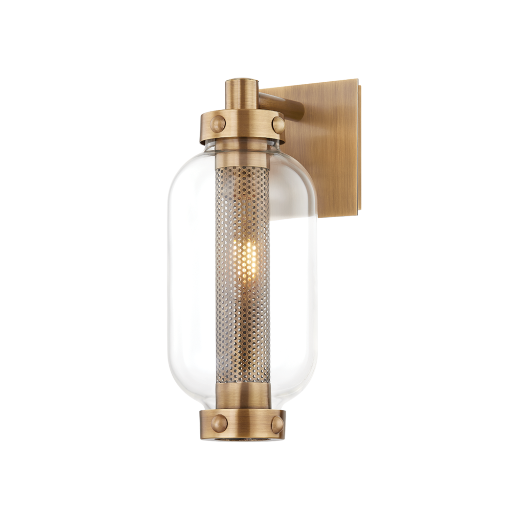 Troy Atwater Outdoor Wall Sconce Patina Brass