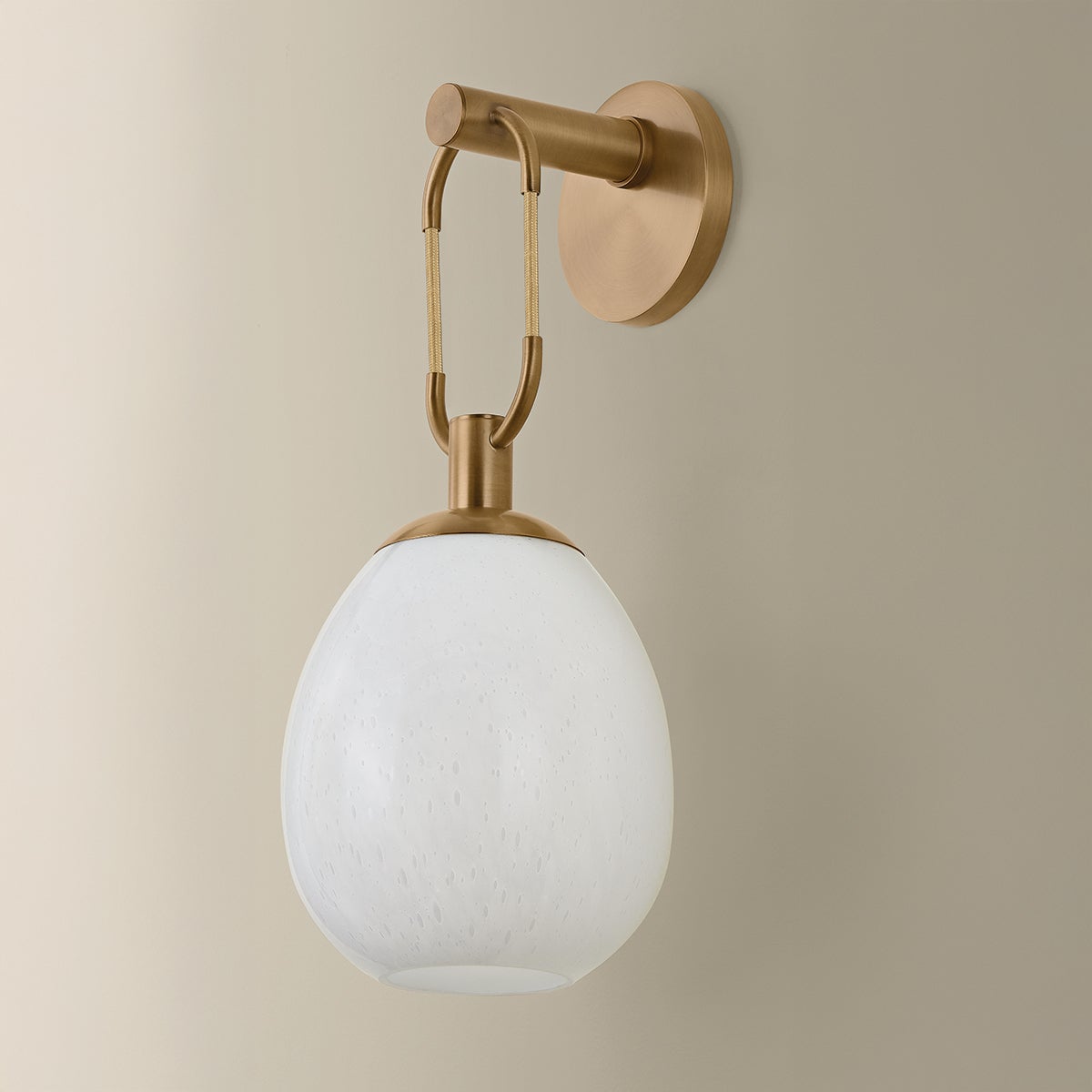 Troy Jove Wall Sconce Patina Brass Detail 1