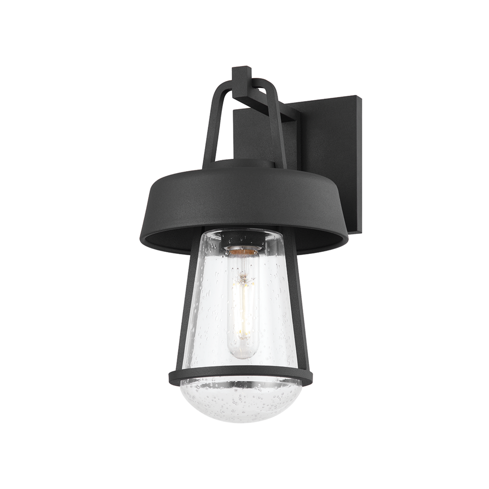 Troy Brady Outdoor Wall Sconce Textured Black