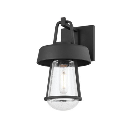 Troy Brady Outdoor Wall Sconce Textured Black