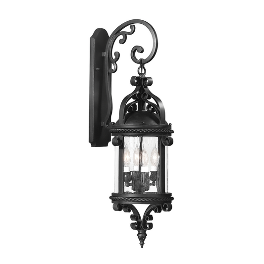 Troy Pamplona Outdoor Wall Sconce Soft Off Black