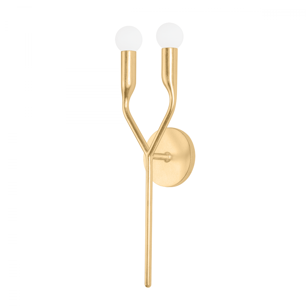 Troy Norman Wall Sconce Vintage Gold Leaf
