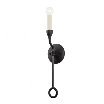 Troy Orson Wall Sconce Black Iron