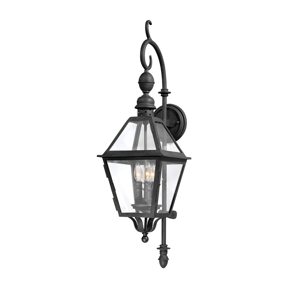 Troy Townsend Outdoor Wall Sconce Textured Black
