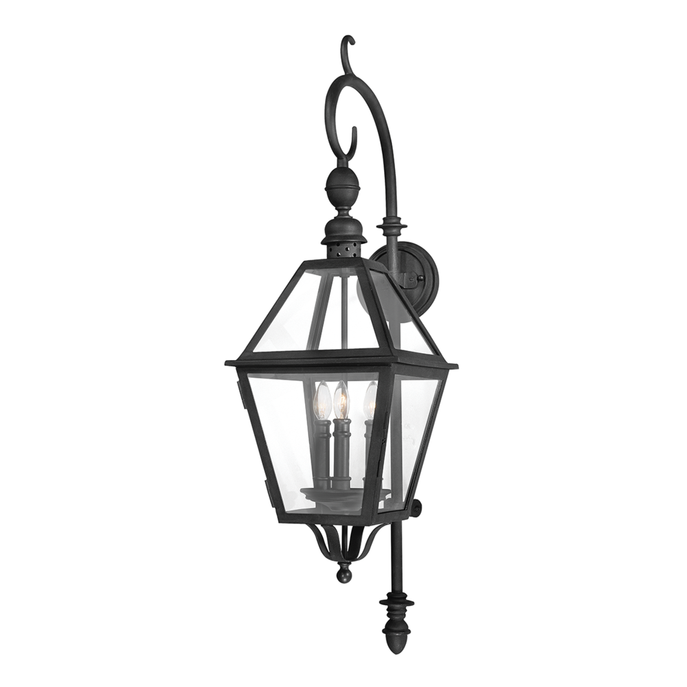 Troy Townsend Outdoor Wall Sconce Textured Black