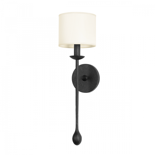 Troy Osmond Wall Sconce Black Iron