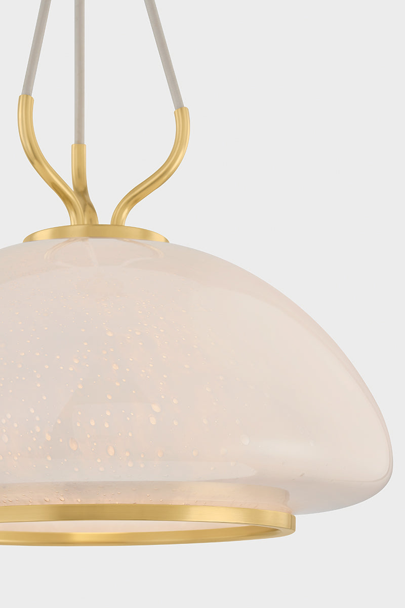 Hudson Valley Baudette 14.25" Pendant Aged Brass detail view 4