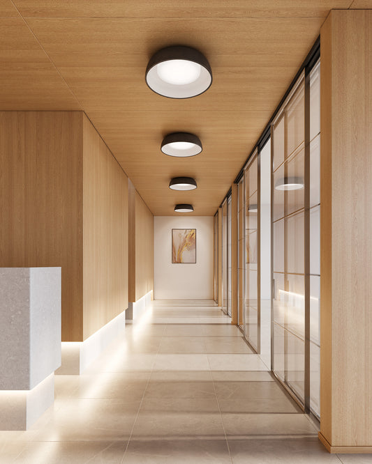 Kuzco Lighting Inc Beacon 20-in LED Flush Mount White