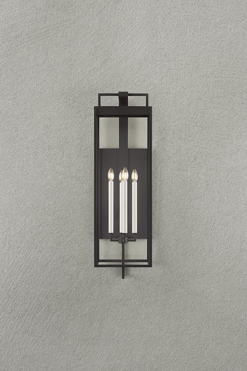 Troy Beckham Outdoor Wall Sconce Forged Iron Detail 1