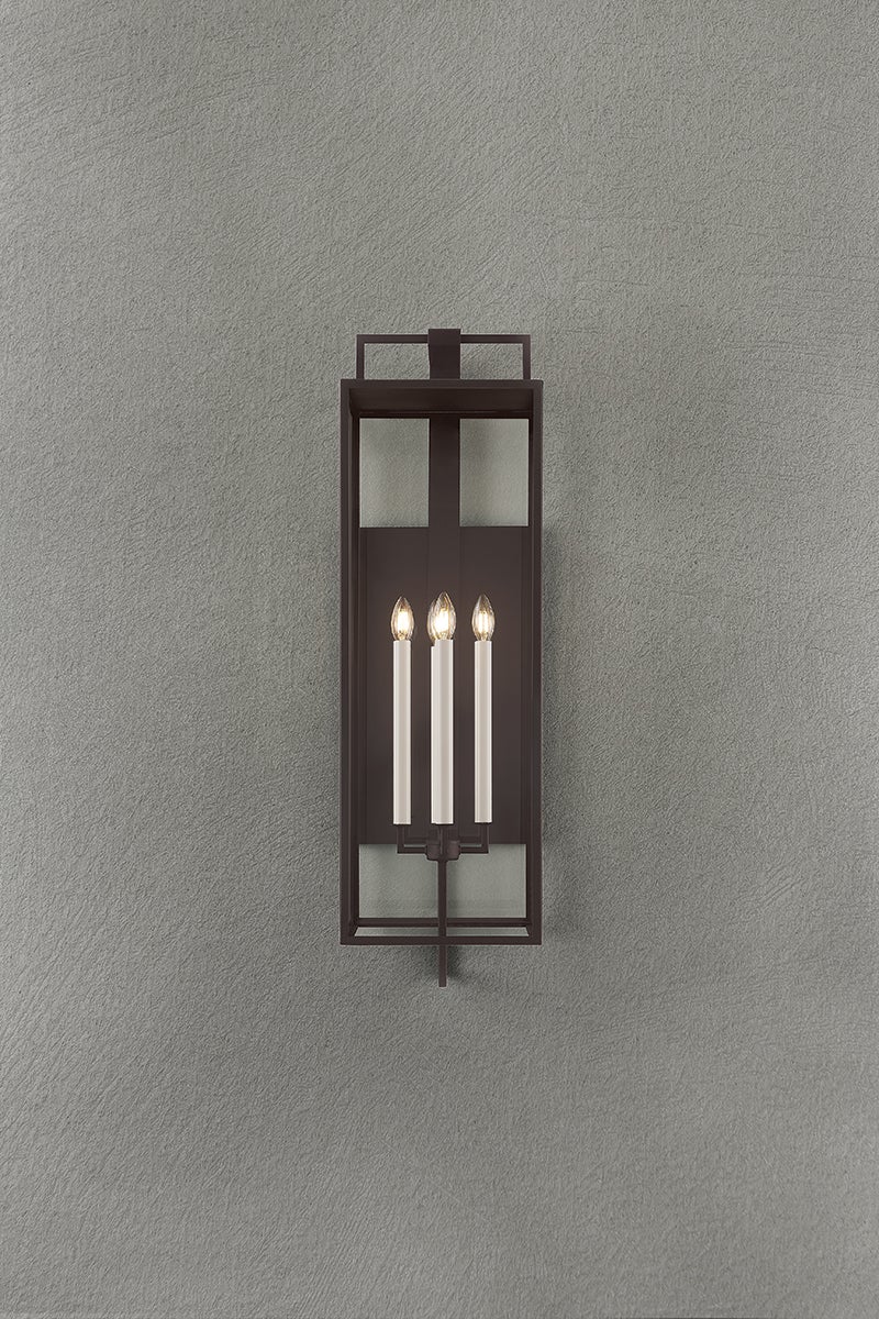 Troy Beckham Outdoor Wall Sconce Textured Bronze Detail 1