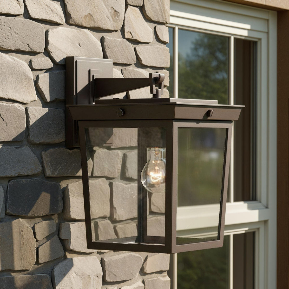Crystorama Belmont 9.5" 1-Light Outdoor Wall Sconce - lifestyle