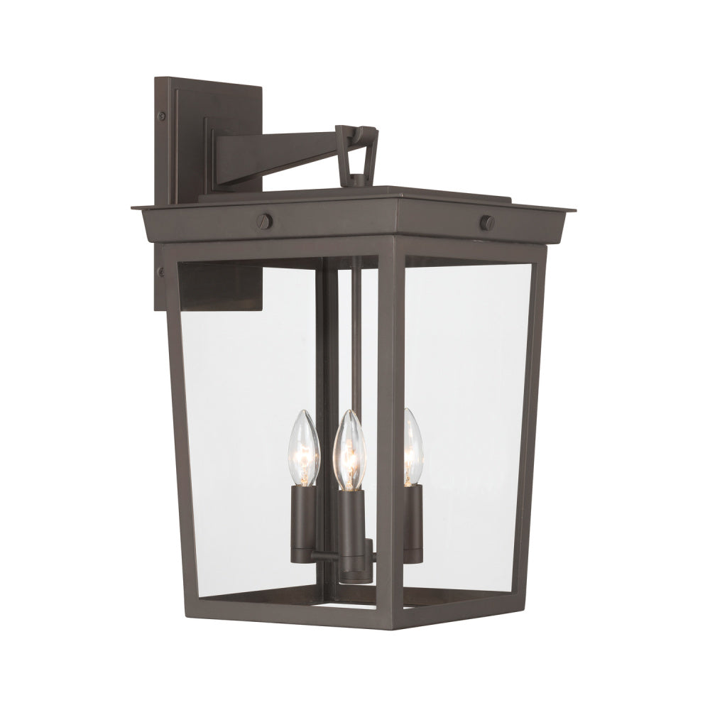 Crystorama Belmont 12" 3-Light Outdoor Wall Sconce