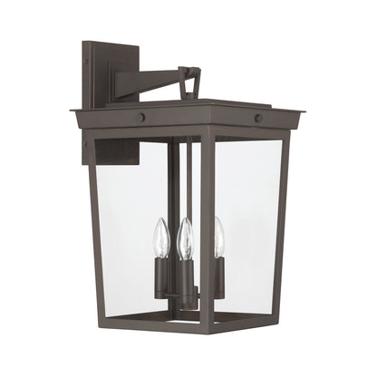 Crystorama Belmont 12" 3-Light Outdoor Wall Sconce - detail
