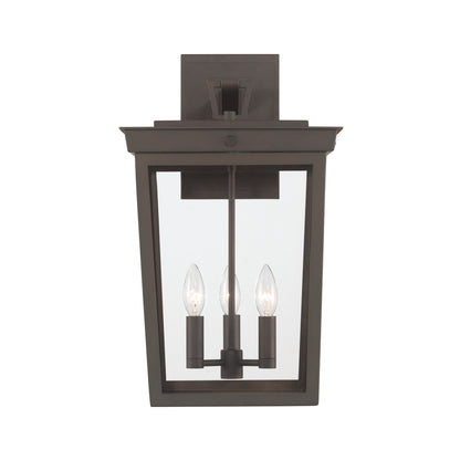 Crystorama Belmont 12" 3-Light Outdoor Wall Sconce - detail