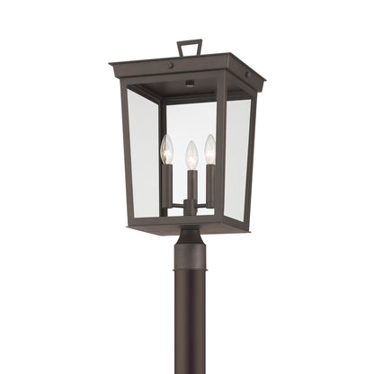 Crystorama Belmont 3-Light Outdoor Post Light - detail