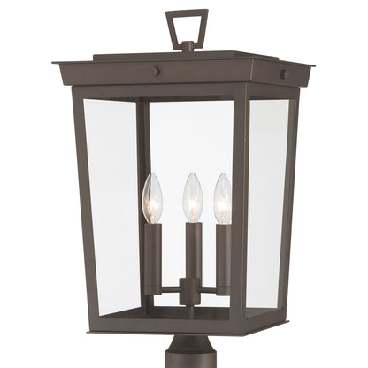 Crystorama Belmont 3-Light Outdoor Post Light - detail