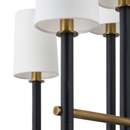Troy Belvedere Chandelier Patina Brass / Textured Black Detail 2
