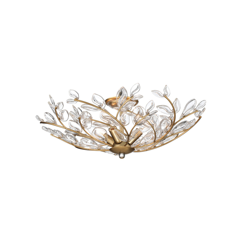Crystorama Bridget 21.25" 4-Light Semi-Flush Mount Clear