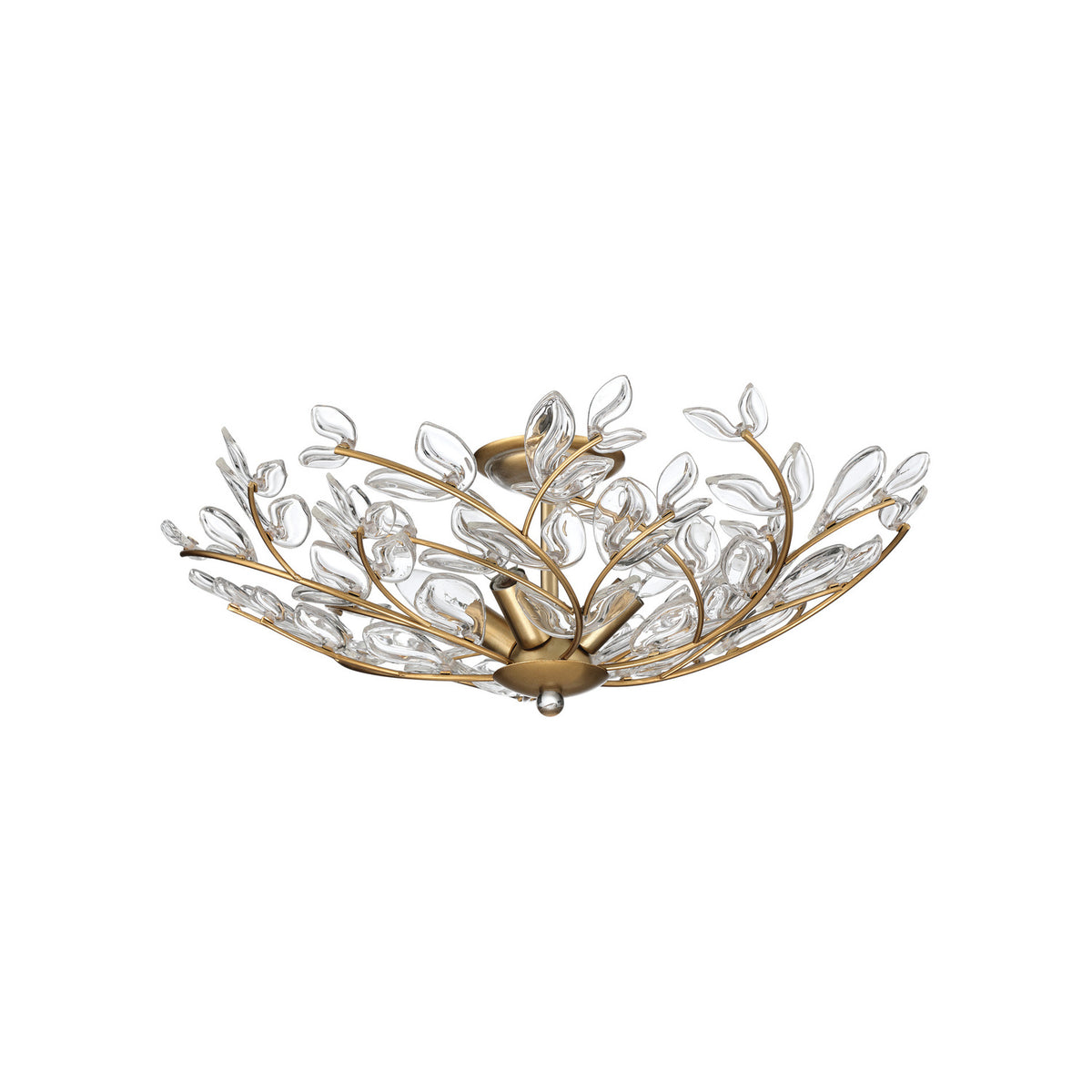 Crystorama Bridget 21.25" 4-Light Semi-Flush Mount Clear - detail